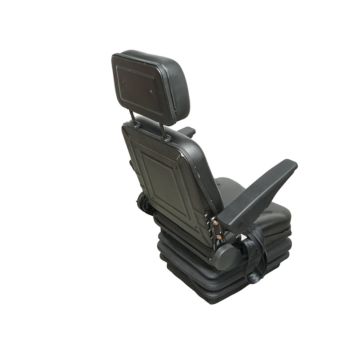 Scaun universal reglabil pe greutate 50-130Kg, cotiere si spatar rabatabil 50-90° pentru tractor, utilaje agricole, industriale, stivuitor